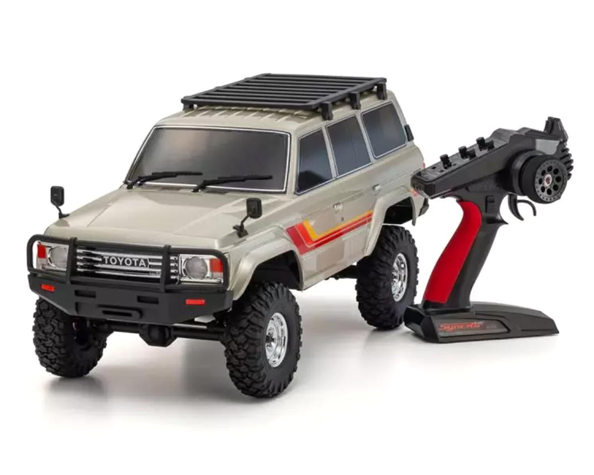 Kyosho KYO34801T1 KC10 Toyota Land Cruiser 60 1/10 4WD ReadySet Brushed Rock Crawler (Silver) w/Syncro KT-231P+ 2.4GHz Radio