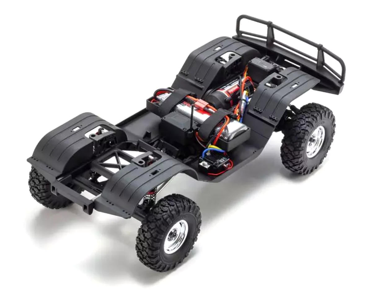 Kyosho KYO34801T1 KC10 Toyota Land Cruiser 60 1/10 4WD ReadySet Brushed Rock Crawler (Silver) w/Syncro KT-231P+ 2.4GHz Radio