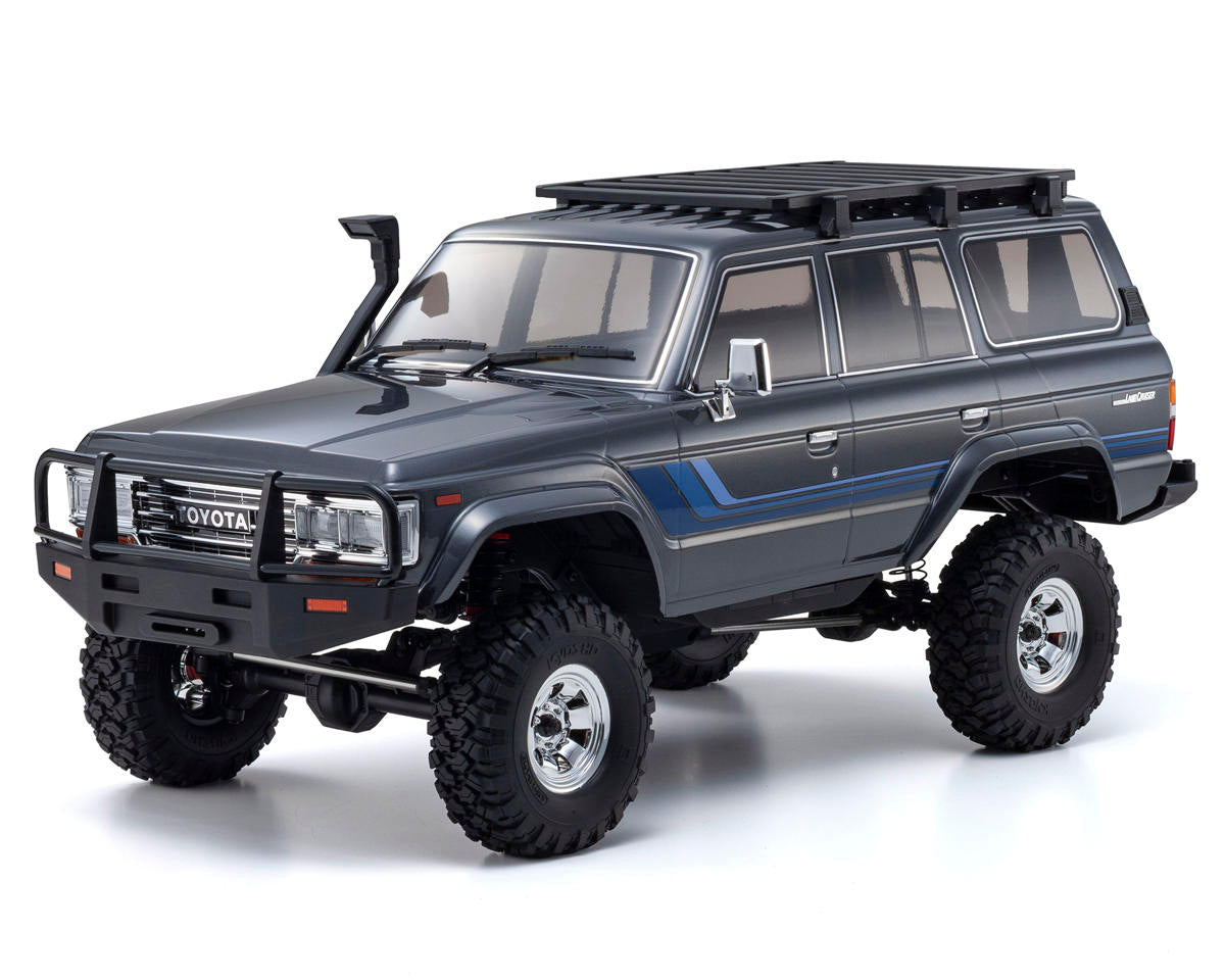 Kyosho KYO34801T2 KC10 Toyota Land Cruiser 60 1/10 4WD ReadySet Brushed Rock Crawler (Grey) w/Syncro KT-231P+ 2.4GHz Radio