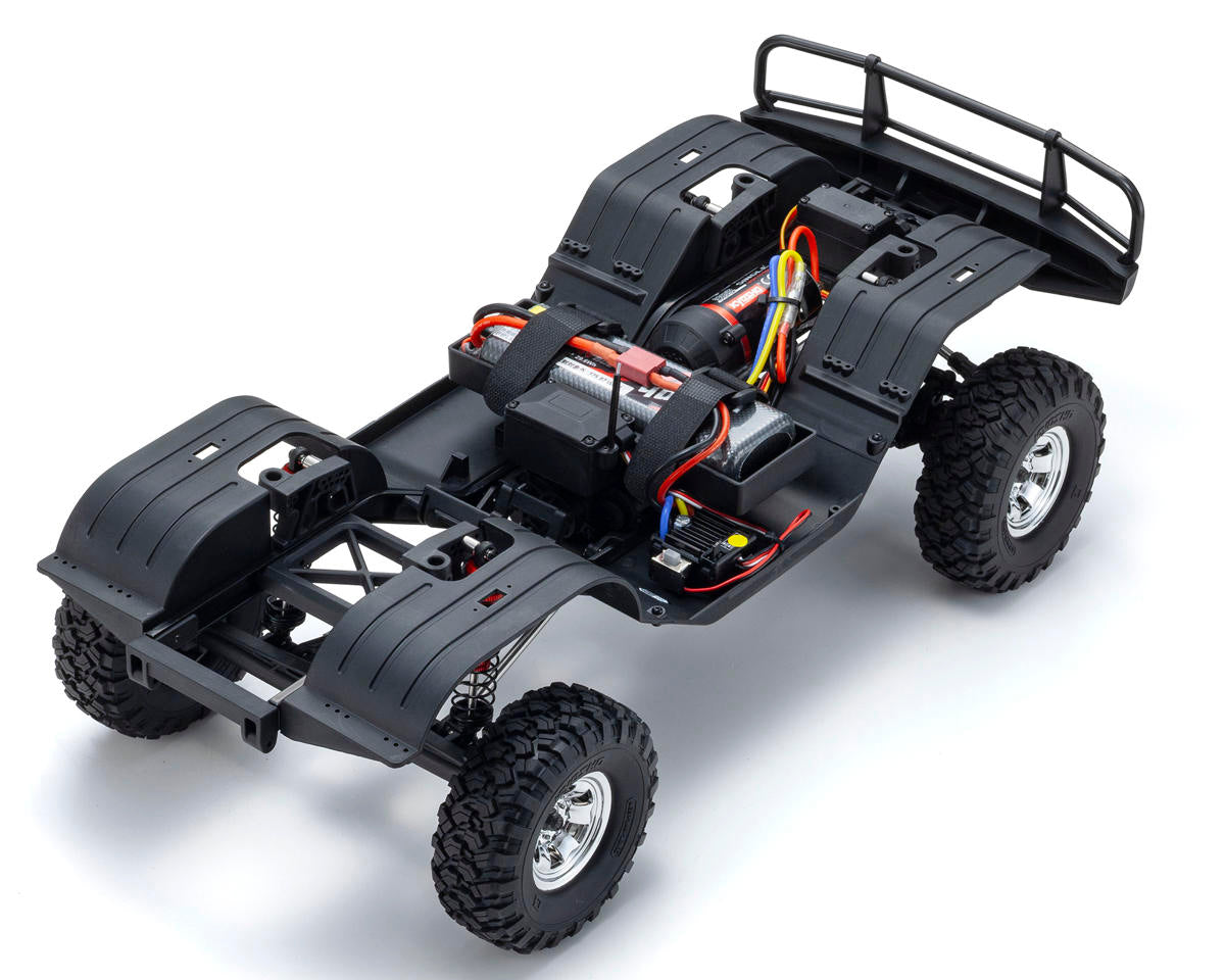 Kyosho KYO34801T2 KC10 Toyota Land Cruiser 60 1/10 4WD ReadySet Brushed Rock Crawler (Grey) w/Syncro KT-231P+ 2.4GHz Radio