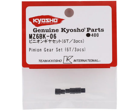 Kyosho MZ6BK-06 Mini-Z Pinion Gear Set (3) (6T)