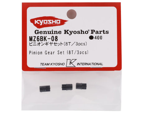Kyosho MZ6BK-08 Mini-Z Pinion Gear Set (3) (8T)