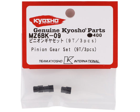 Kyosho MZ6BK-09 Mini-Z Pinion Gear Set (3) (9T)
