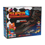 New AFX MegaG+ Super International Ho Slot Car Race Set Tri Power 21018 4 Lane