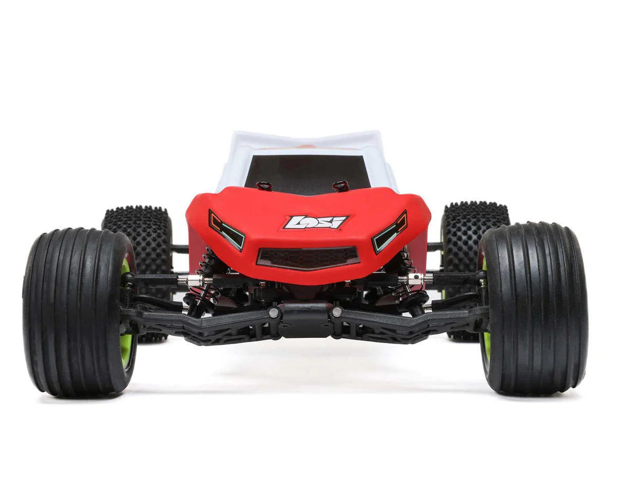 Losi LOS-1056T1 Mini-T 2.0 V2 1/18 RTR 2WD Brushless Stadium Truck (Red) w/2.4GHz Radio, Battery & Charger