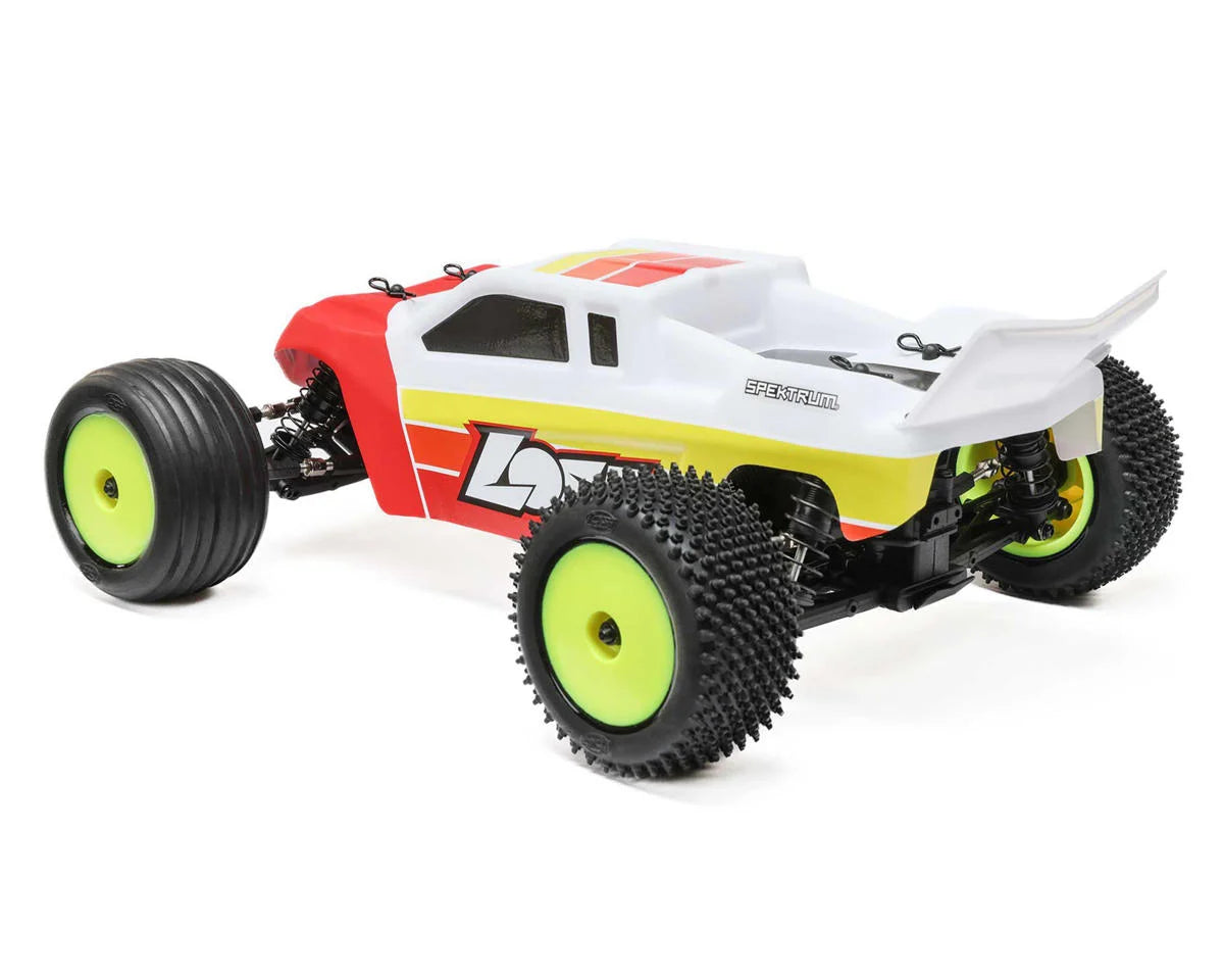 Losi LOS-1056T1 Mini-T 2.0 V2 1/18 RTR 2WD Brushless Stadium Truck (Red) w/2.4GHz Radio, Battery & Charger