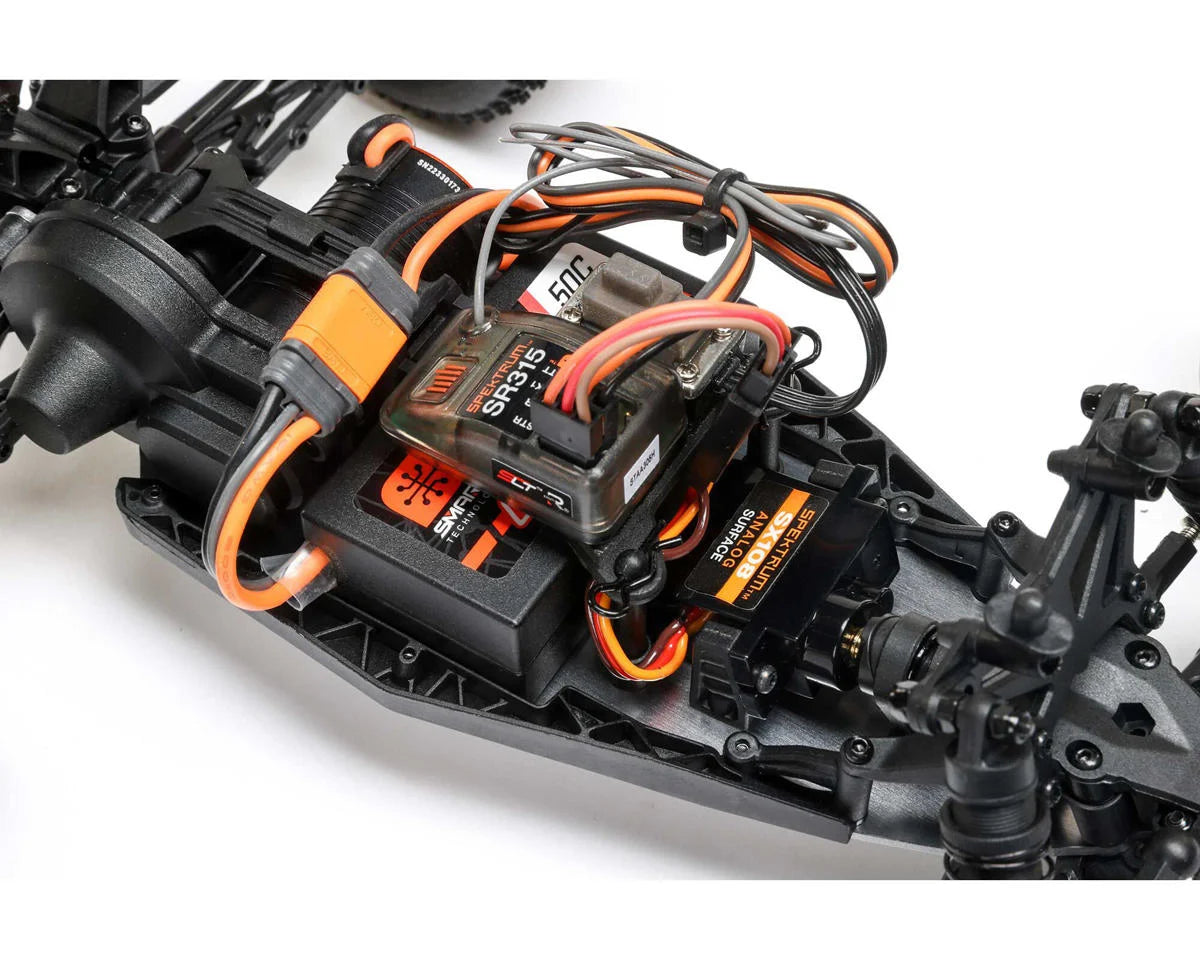 Losi LOS-1056T1 Mini-T 2.0 V2 1/18 RTR 2WD Brushless Stadium Truck (Red) w/2.4GHz Radio, Battery & Charger