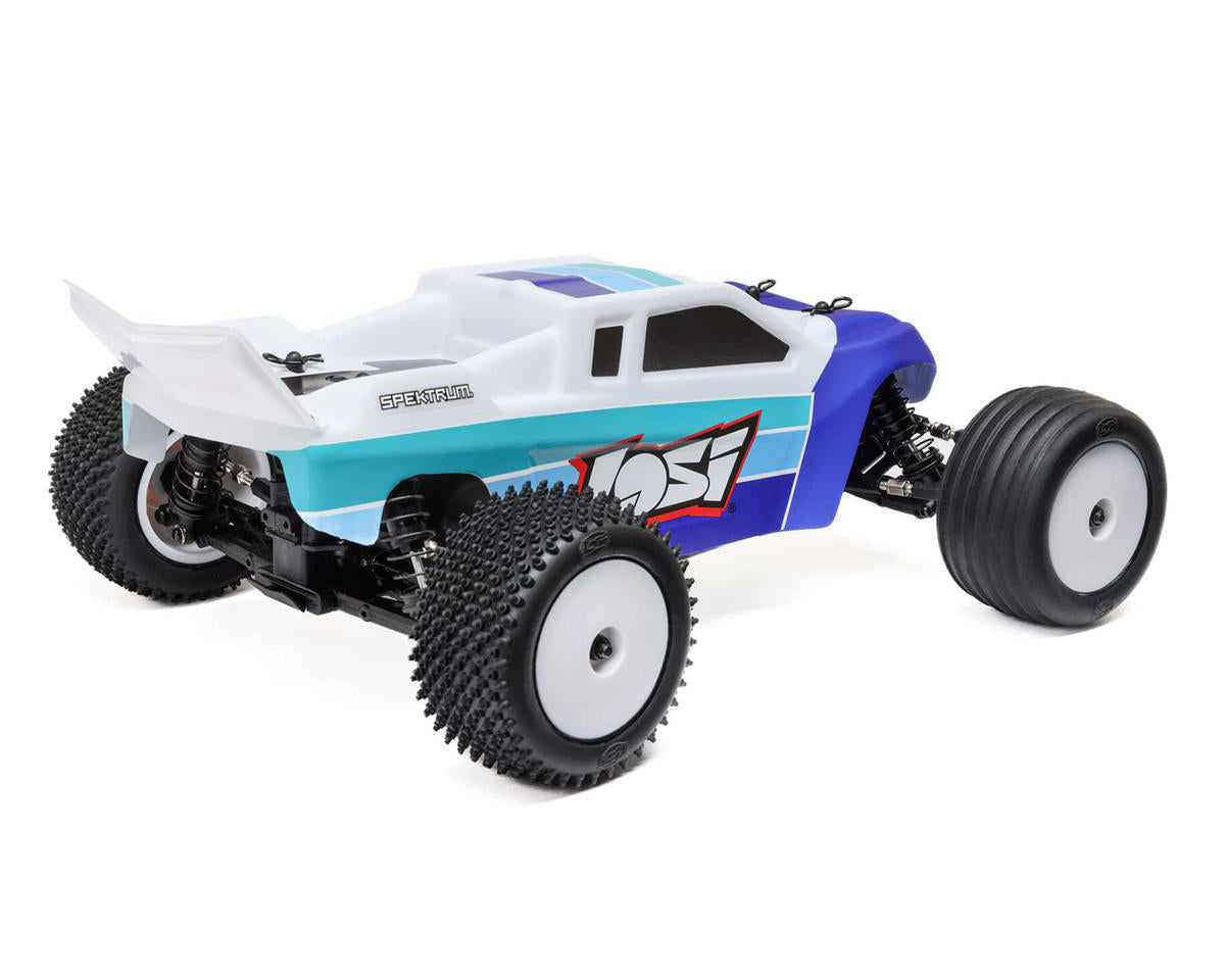 Losi LOS-1056T2 Mini-T 2.0 V2 1/18 RTR 2WD Brushless Stadium Truck (Blue) w/2.4GHz Radio, Battery & Charger