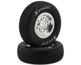 Losi LOS-2430 22S Sprint Front Pre-Mounted Hoosier Tires (Chrome) (2) (Soft)