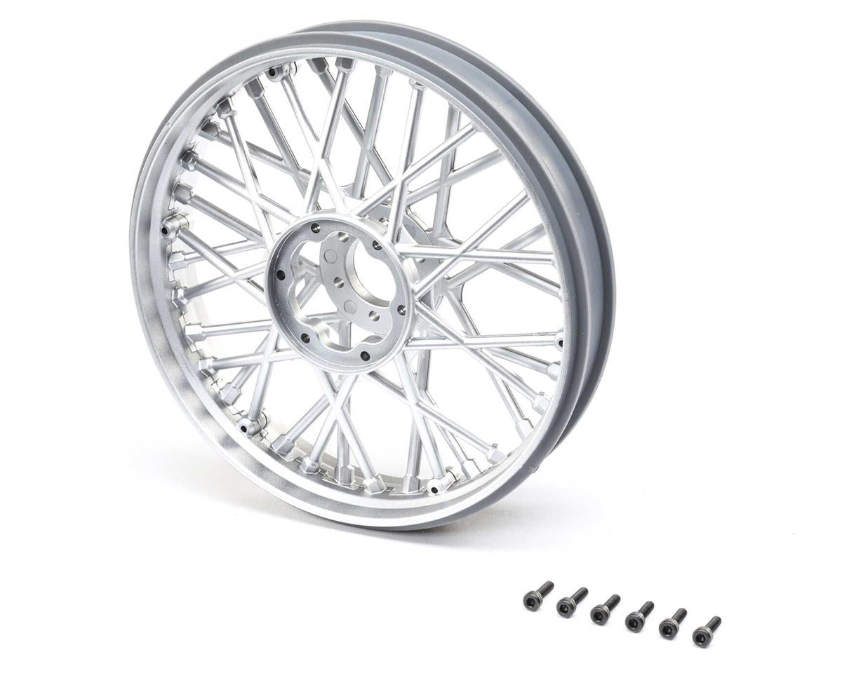 Losi LOS46002 Promoto-MX Jeu de roues avant (Chrome satiné)