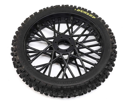 Losi LOS46004 Promoto-MX Dunlop MX53 Front Pre-Mounted Tire (Black)