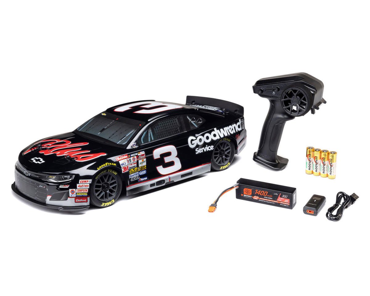 Losi LOSF1122503 NASCAR #3 Chevy Camaro ZL1 1/12 2S AWD RTR On-Road Car w/2.4GHz Transmitter, Battery, & Charger