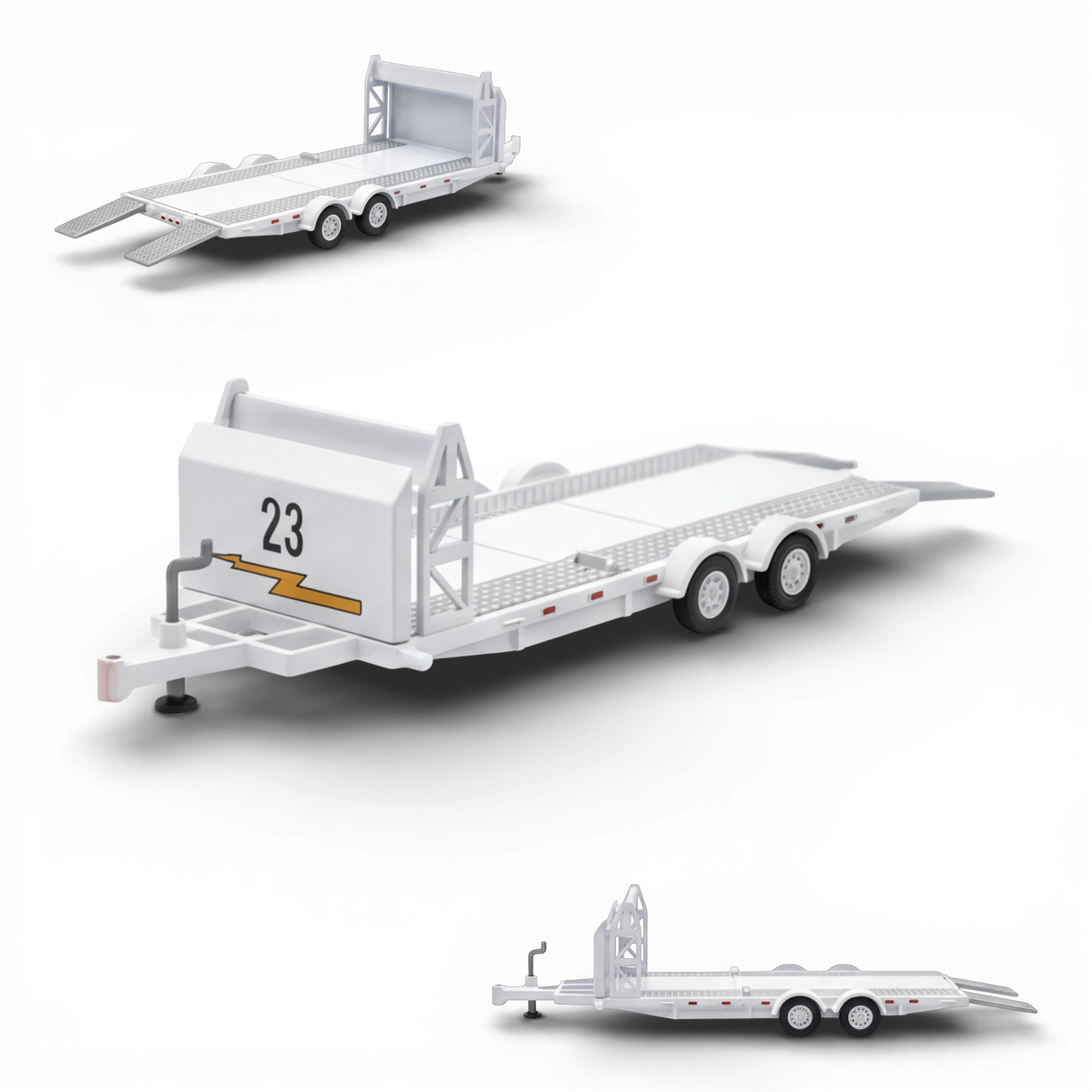Aurora Model Car Towing Trailer 1:64