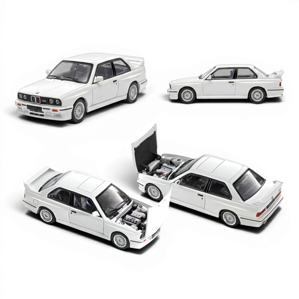 Mortal BMW E30 M3 Sedan Pearl White 1:64