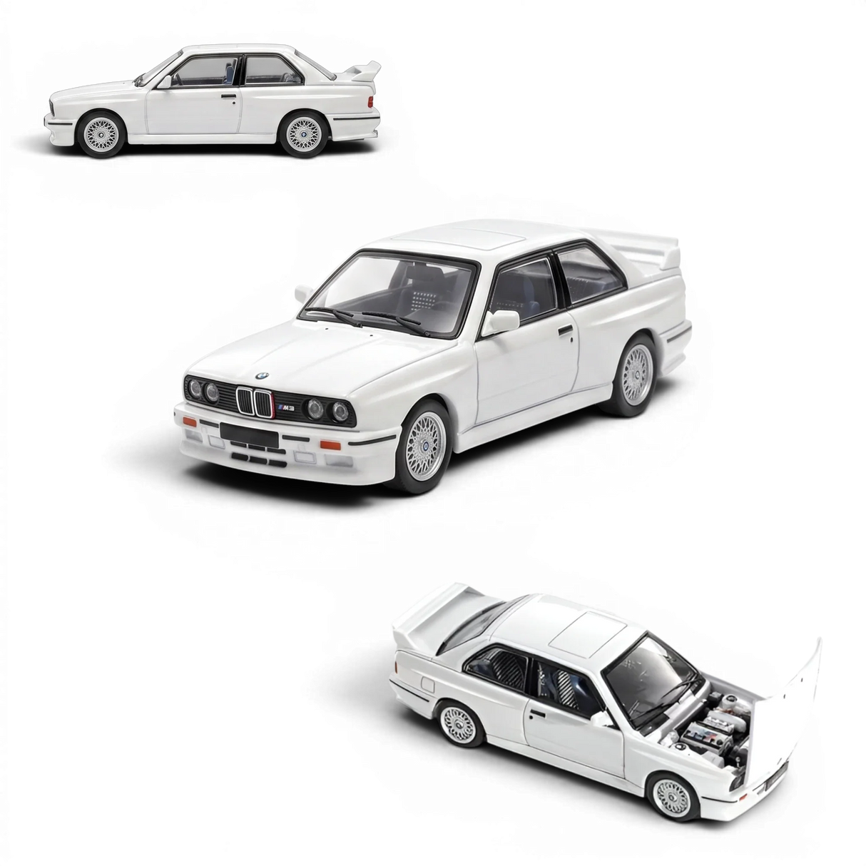 Mortal BMW E30 M3 Sedan Pearl White 1:64