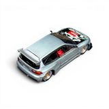 Pop Race Honda Civic EG6 Raw Metal 1:64