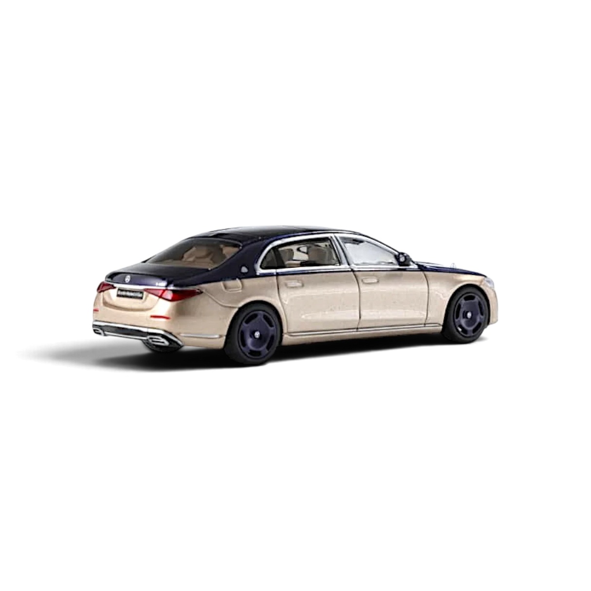 AR BOX 2021 Mercedes-Benz Maybach W223 Blue-Gold 1:64