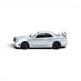 Street Weapon Nissan R34 GT-R Silver Snow Drift 1:64