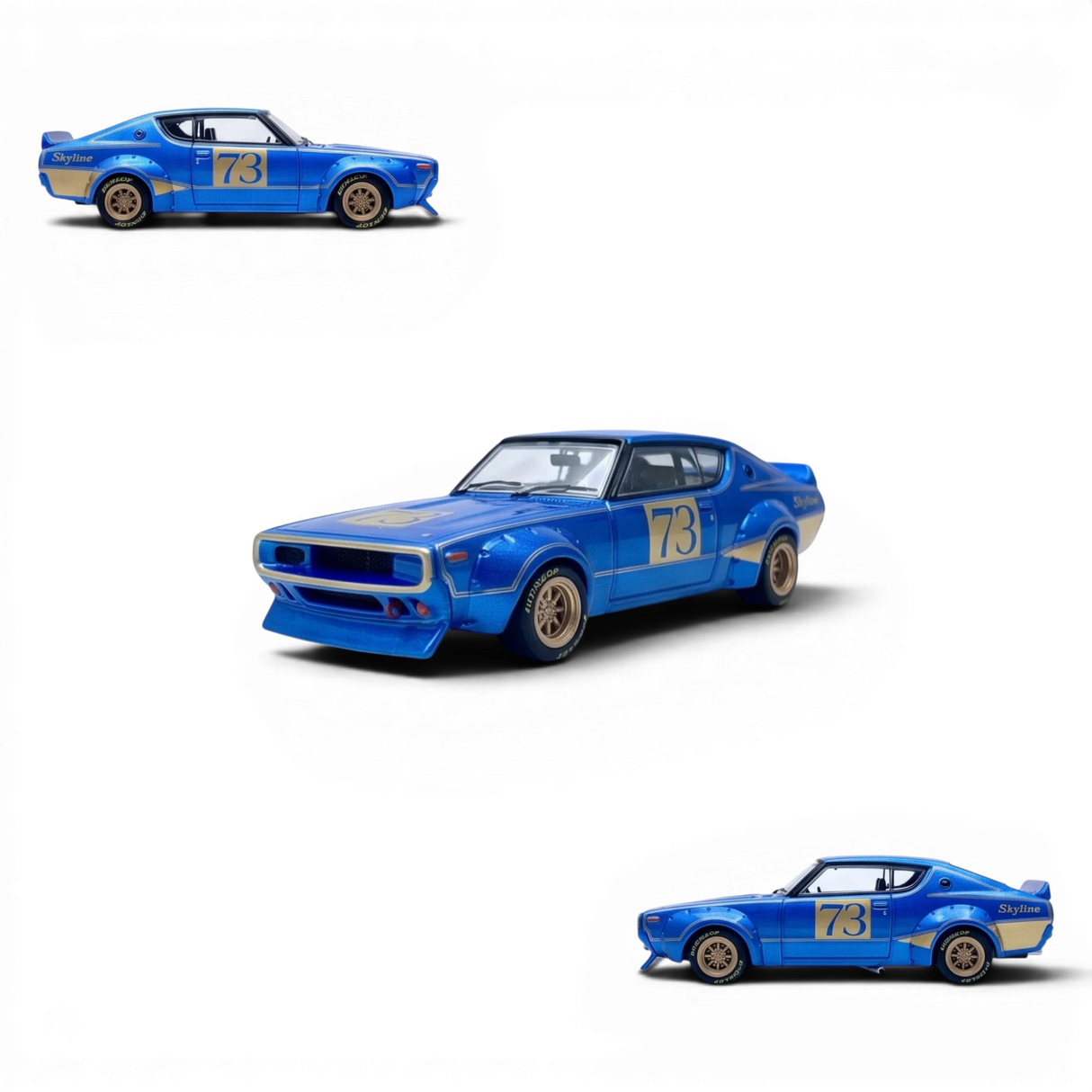 Inno64 Nissan Skyline 2000 GT-R KPGC10 Racing Concept Blue 1:64