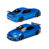 Cars' Lounge Nissan Skyline GT-R R34 Z-TUNE Bayside Blue 1:64