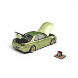 Cool ART Nissan Skyline GT-R R34 Jade Green 1:64