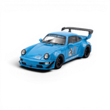 Mini Station Porsche 911 964 RWB HIDEYOSHI blue 1:64