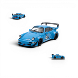 Mini Station Porsche 911 964 RWB HIDEYOSHI blue 1:64