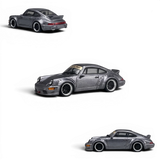 CM Model Porsche 964 Widebody Metallic Gray 1:64
