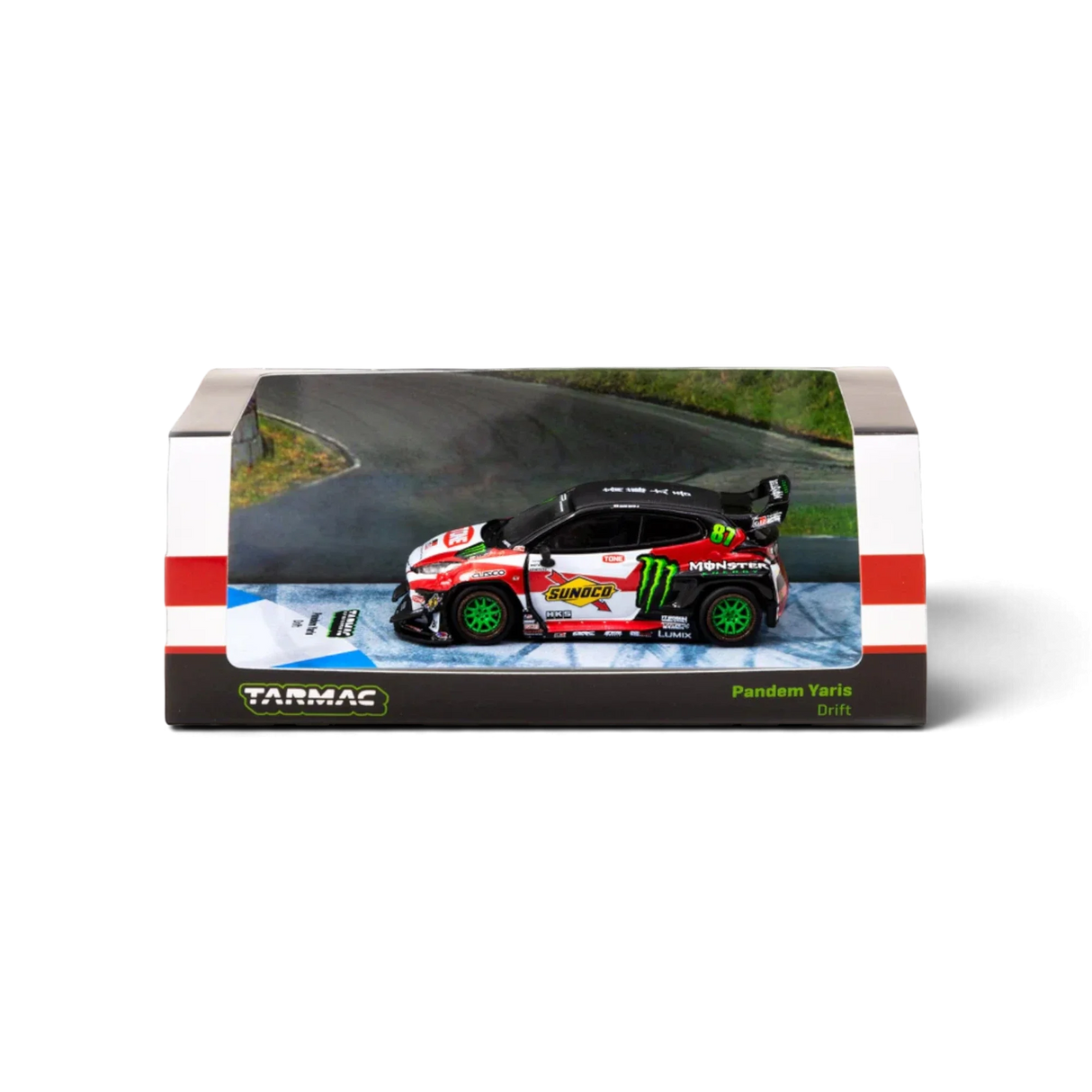 Tarmac Works Toyota Yaris GR Monster Drift 1:64