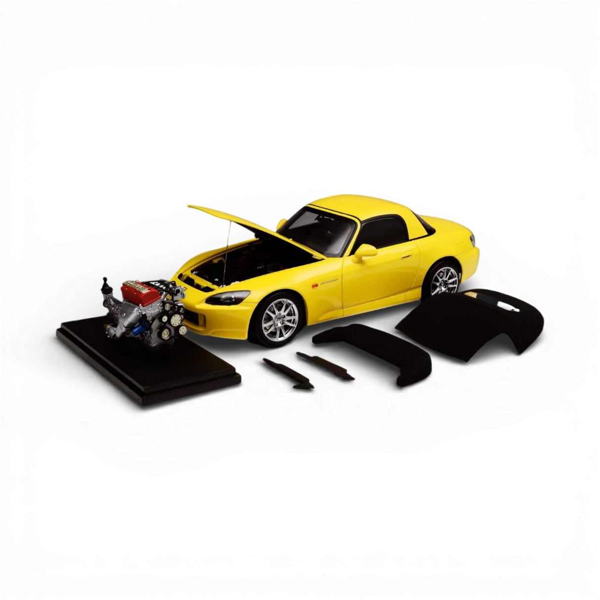 Motorhelix Honda S2000 AP2 Indy Yellow Pearl 1:18 Scale