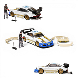 Star Model Porsche RWB 930 GT Wing NFS White Livery 1:64
