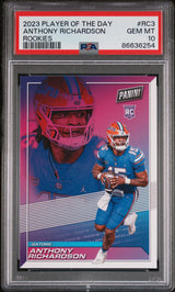 2023 PANINI PLAYER OF THE DAY ROOKIES ANTHONY RICHARDSON ROOKIES #RC3 - PSA 10