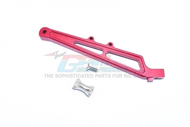 GPM ALUMINUM REAR CHASSIS BRACE AND COLLAR ARRMA LIMITLESS / INFRACTION RED