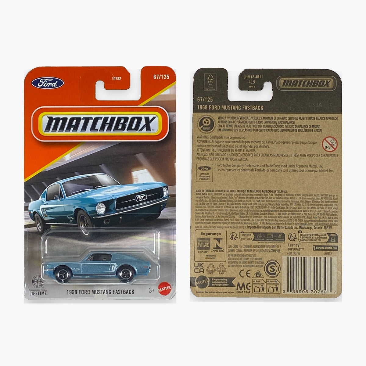 Matchbox 1968 Ford Mustang Fastback | Matchbox Series 67/125
