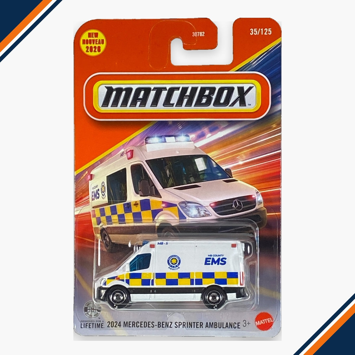 Matchbox 2024 Mercedes-Benz Sprinter Ambulance | Matchbox Series 35/125