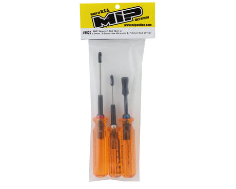 MIP 9620 Gen 2 Metric Wrench Set (1.5mm, 2.0mm Hex & 7.0mm Nut Driver)