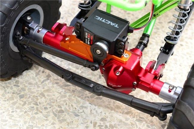 GPM ALUMINUM FRONT OR REAR AXLE HOUSING AXIAL SMT / RR10 BOMBER GUNSILVER