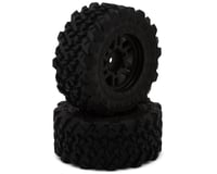 MJX HYPER GO 1.9" Pre-Mounted Off-Road Tires (Black) (2) (Front/Rear) w/12mm Hex