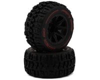 MJX HYPER GO 14210 Angry Snail Pre-Mounted Monster Truck Tires (Black) (2) (Front/Rear) w/12mm Hex