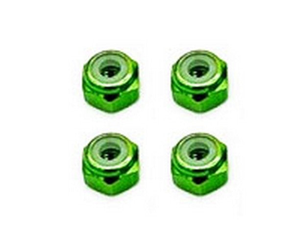 MARKA MRK-2388-GR RACING ALU 2MM WHEEL LOCK NUT - GREEN (4PCS)