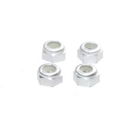 MARKA MRK-2388-S ALU 2MM WHEEL LOCK NUT - SILVER (4PCS)