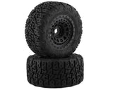 Method MTD1000 RC Terraform Neumáticos para camión monstruo 1/5 premontados con cinturón (negro) (2) con ruedas hexagonales Array de 24 mm