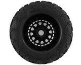 Method MTD1000 RC Terraform Neumáticos para camión monstruo 1/5 premontados con cinturón (negro) (2) con ruedas hexagonales Array de 24 mm