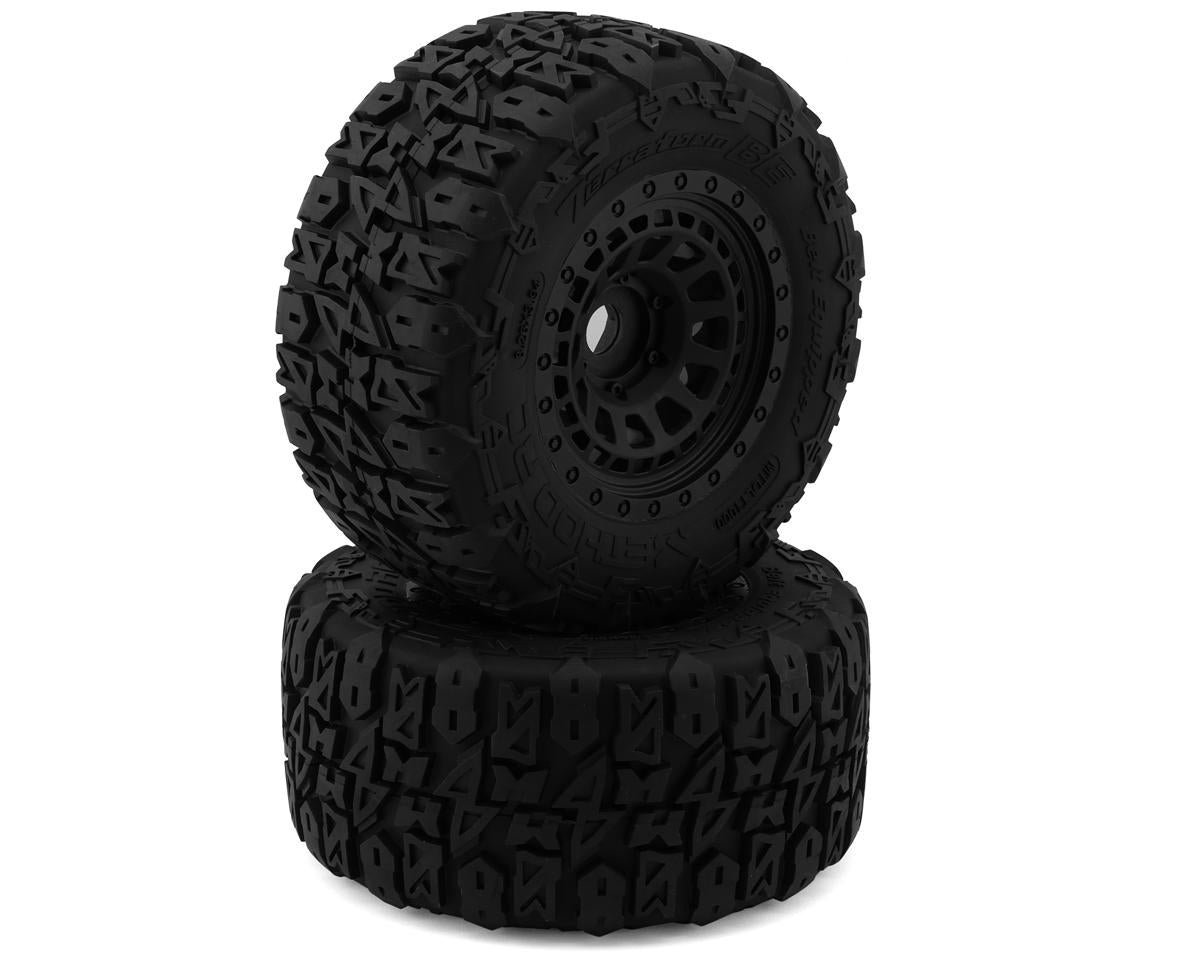 Method RC MTD1000V2 Terraform V2 Belted 1/5 Monster Truck Pre-Mounted Tires w/24mm Hex & Array Wheels (Black) (2)
