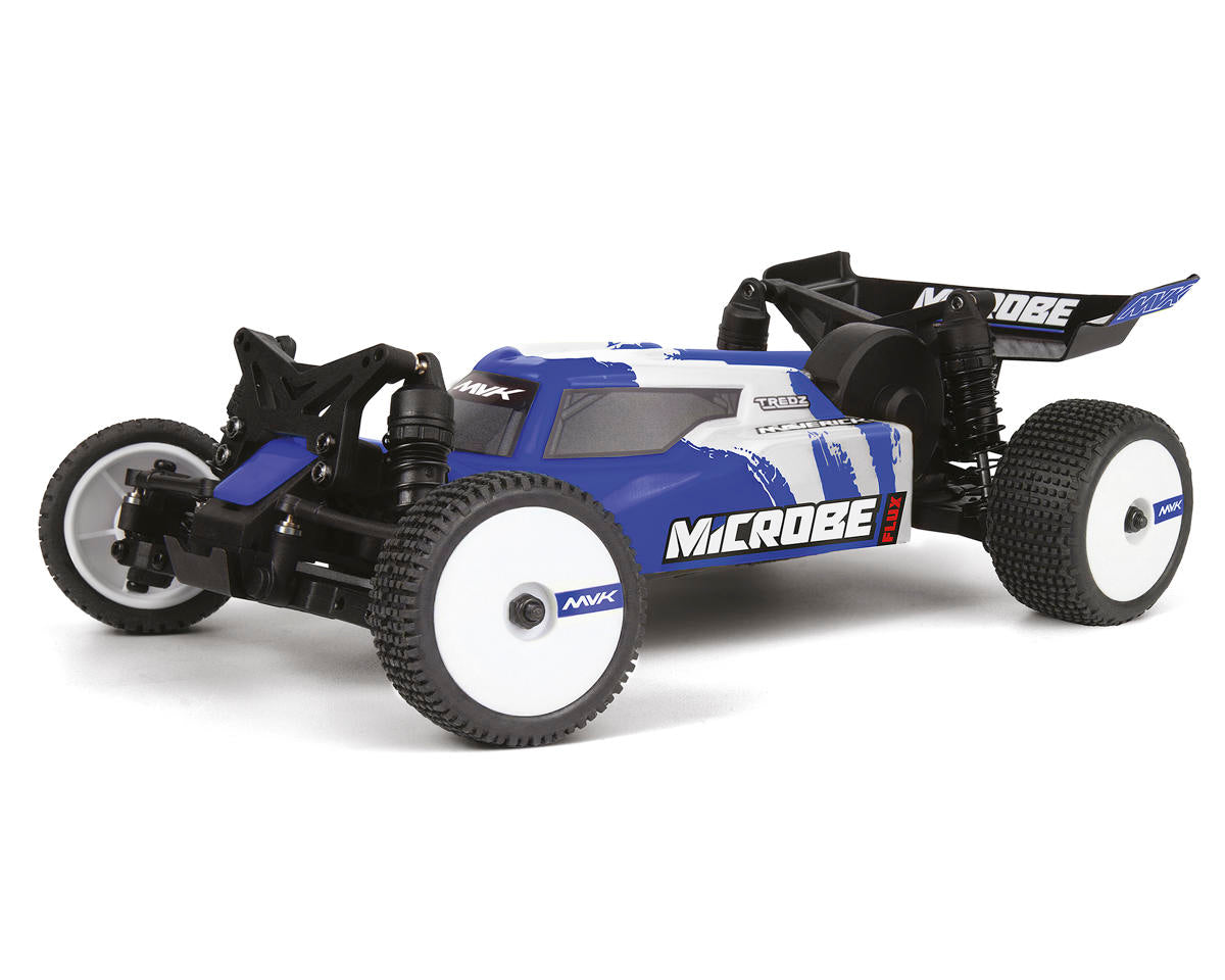 Maverick MVK150870 Microbe Flux 1/24 Brushless RTR 2WD Buggy (Blue) w/2.4GHz Radio, Battery & Charger