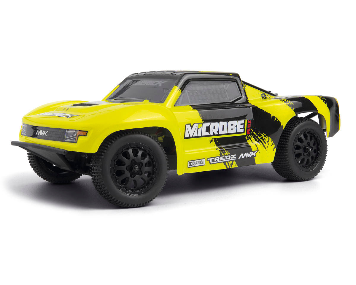 Maverick MVK151509 Microbe SC Flux 1/24 Brushless RTR 2WD Short Course Truck (Yellow) w/2.4GHz Radio, Battery & Charger