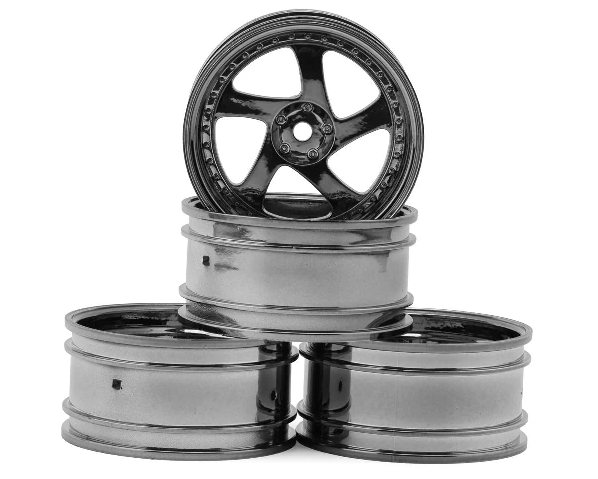 MST 102045SBK TMB 1/10 Drift Wheels (Grey) (+8) (4) w/Mounting Foam