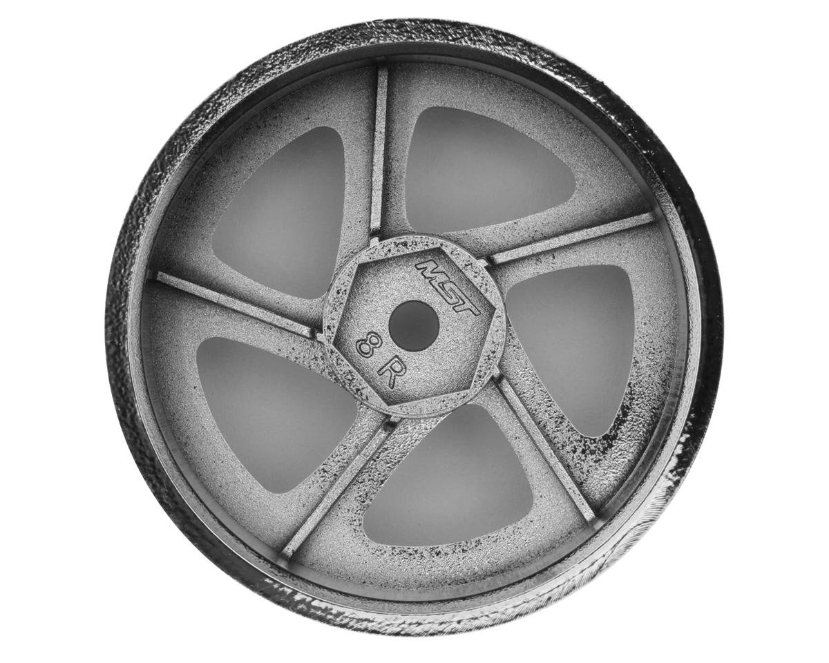 MST 102045SBK TMB 1/10 Drift Wheels (Grey) (+8) (4) w/Mounting Foam