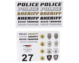 MyTrickRC MYKST3 Police/Sheriff Decal Set