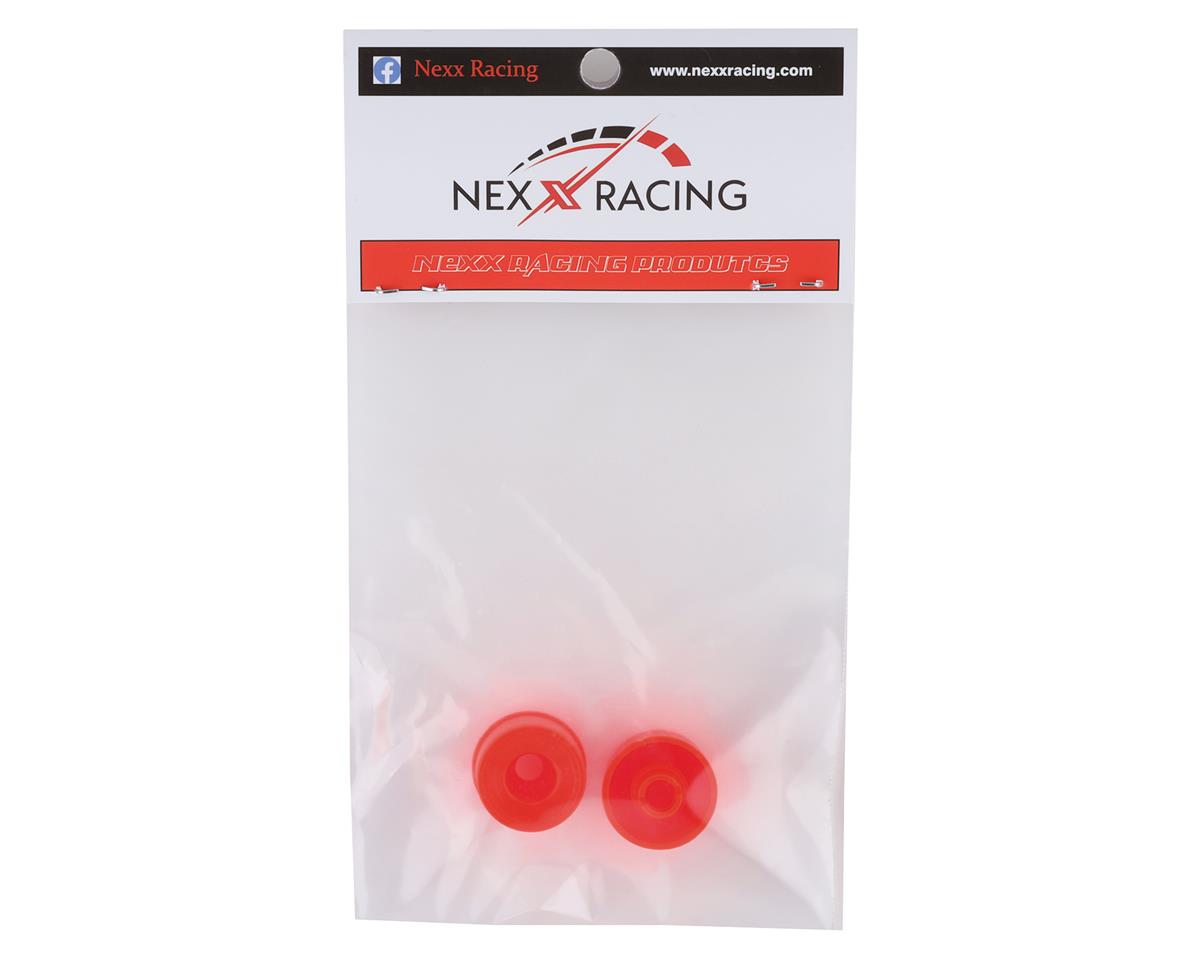NEXX Racing NX-008 Mini-Z 2WD Solid Rear Rim (2) (Red) (3mm Offset)